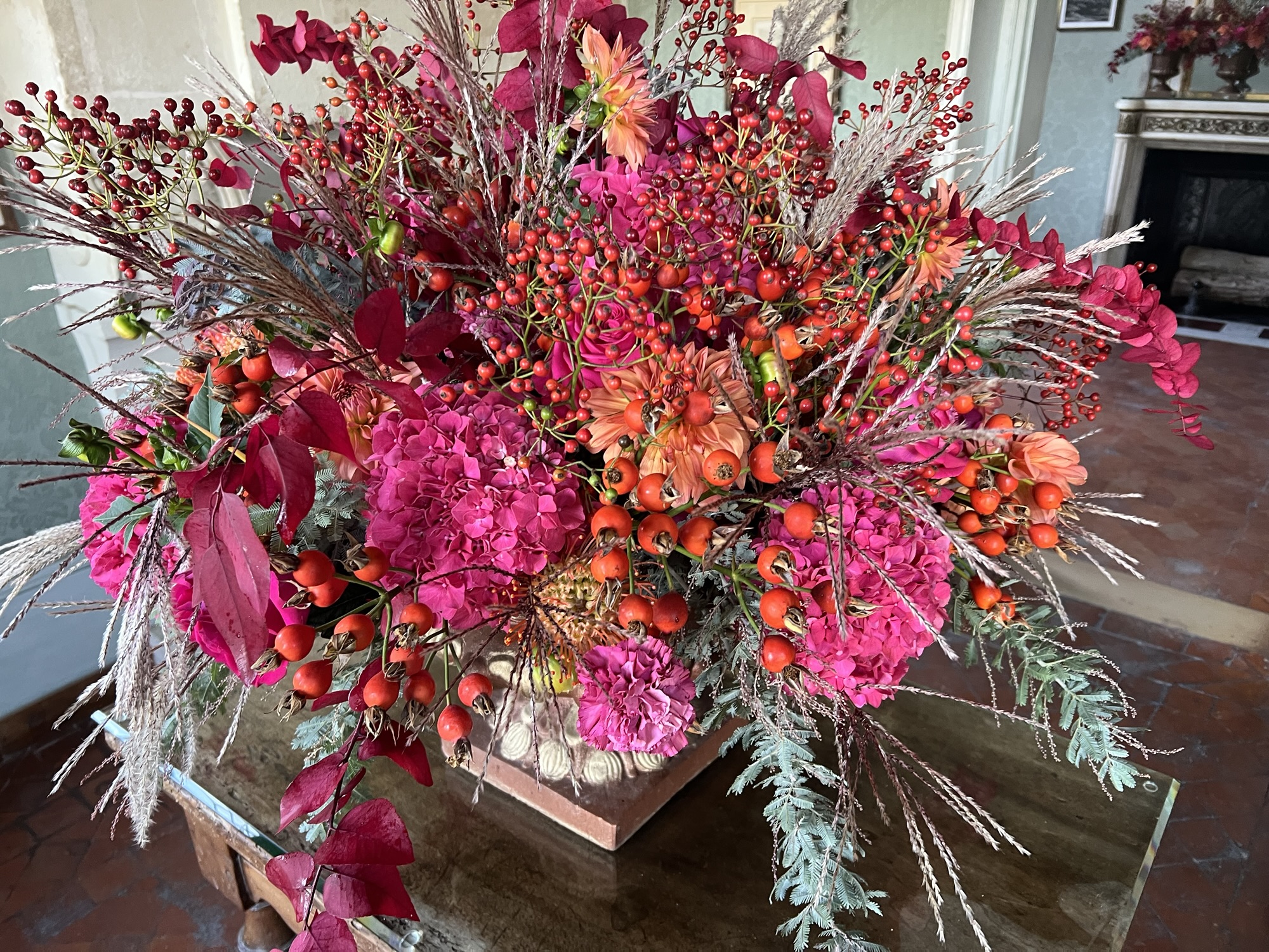 The flowers at Château de Chenonceau
